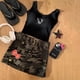 thumbnail image 4 of Falda vaquera Sanrio Hello Kitty Anime Y2K chica picante falda de cadera envolvente de camuflaje versión coreana moda media falda verde militar, 4 of 4