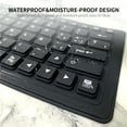 thumbnail image 3 of 84 Keys Spanish USB Wired Silicone Keyboard Foldable Soft Silicone Waterproof Dustproof Keyboard for Desktop, 3 of 8