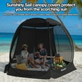 thumbnail image 6 of 10x10Ft Pop-Up Canopy Screen House Tent Patio Gazebo- Lightweight Outdoor Screen Room with Mosquito Netting, UPF 50+ UV Protection, Easy Setup & Carry Bag,Fits 4-6 Adults for Camping, Garden,Backyard, 6 of 10