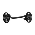 thumbnail image 5 of Hook and Eye Latch, Barn Door Latch with Screws,Barn Door Lock latches, Gate Latch Hardware for Shutters, Garage Door, Inside Door, Pocket Doors Black 11x4cm, 5 of 8