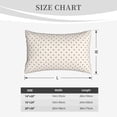 thumbnail image 4 of JUNZAN Minimalist Crosshatch Dots Pillow Cases Standard Size, with Envelope Closure Bed Pillow Cases(without pillow core),16"x24" inches, 4 of 5
