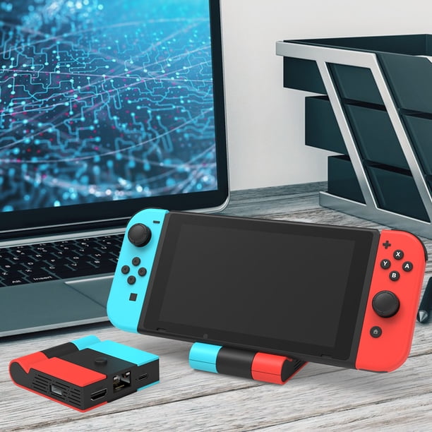 Switch Dock Station Hub Tipo de carga C a compatible con HDMI para NS Switch Console