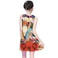 thumbnail image 4 of Dvkptbk Robe d'Été Fille Manches Courtes Florale Tropicale Robes Swing T-Shirt 4 Juillet Robe d'Été - Soldes d'Été, 4 of 7