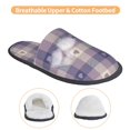 thumbnail image 3 of Fotbe Heart Check Plaid Pantuflas Peludas para Mujer con Estampado, Zapatillas de Peluche, Zapatos de Invierno para Casa, Uso Interior y Exterior-Medium, 3 of 8