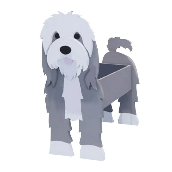 BNNG Garden Flower Pot Dog Poodle Chihuahua Cute Animal Planters Flower Pot Dog Planter Storage Containers Dog Planters Pet Dog Storage Pots Animal Shaped Planter Pot Suitable for Pet Lover