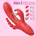 thumbnail image 2 of Tluda Jouet de Sexe Gode Lapin Poussoir 4 en 1 pour Femmes, 2 of 5