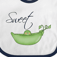 thumbnail image 4 of Inktastic Sweet Pea Girls Baby Bib, 4 of 4