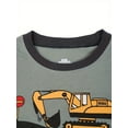 thumbnail image 3 of WIBACKER Toddler Boys Pajamas Short Sets Excavator Cotton 2 Piece Pjs Sleepwear Summer Clothes Kids Jammies 2-9Y, 3 of 10