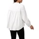 thumbnail image 3 of CAMISAS Y BLUSAS DE MATERNIDAD CHIC INSPIRADORAS PARA MUJERES, CON PLECA, BOTONES Y MANGA LARGA, TOP DE EMBARAZO Y LACTANCIA, COLOR BLANCO, 3 of 6