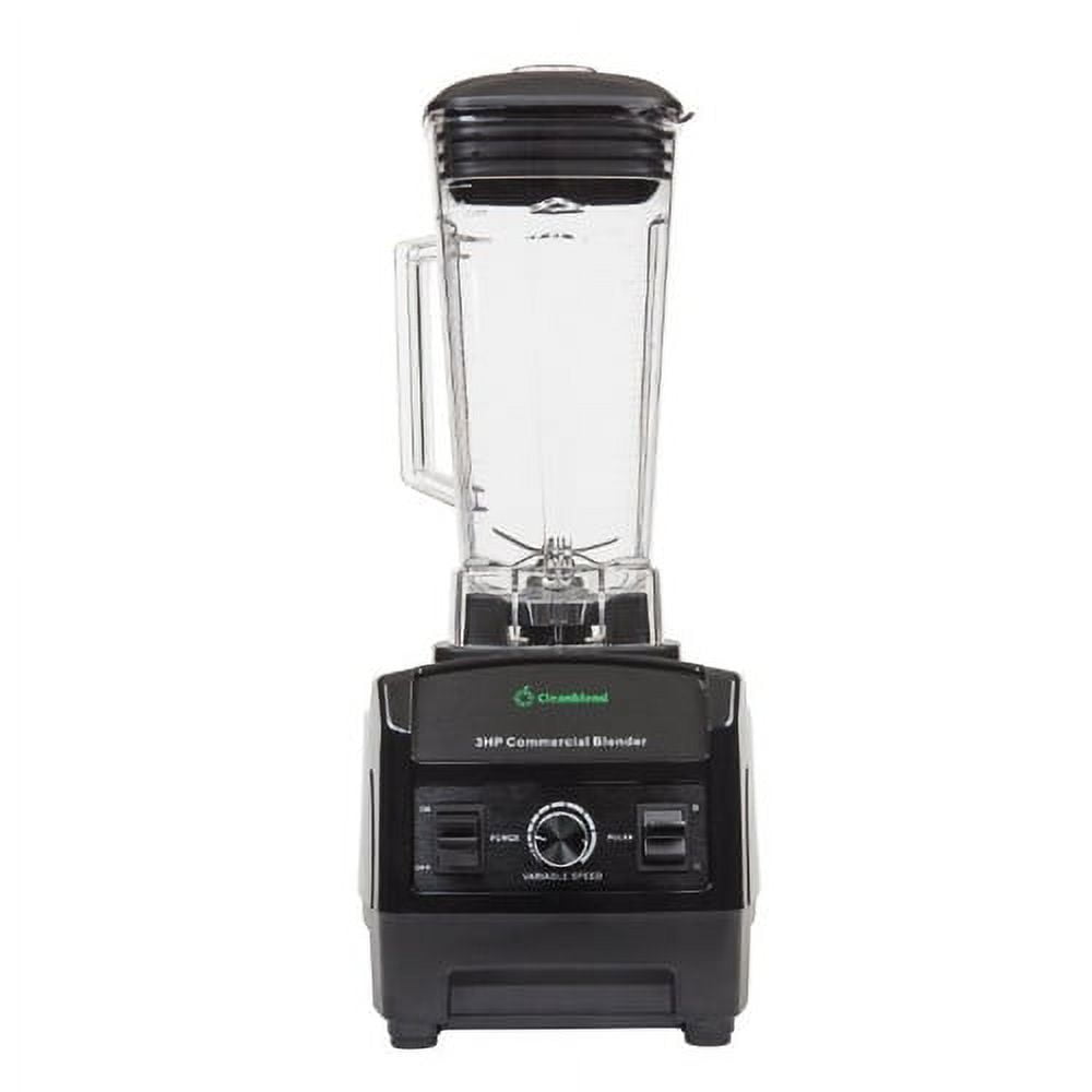 Cleanblend Smoothie Blender - 3 HP 1800 Watt high speed Motor for Milk  Shakes, Frozen Fruit, Crushing ice, 64 Ounce BPA Free Jar, 8 Sharp  Stainless Steel Blades, Variable Speed control with Pulse 