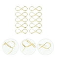 thumbnail image 3 of 10Pcs Decorative Memo Clips Exquisite Cards Holder Metal Business Cards Rack Desktop Decor, 3 of 7