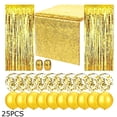 thumbnail image 1 of Juego de cintas de látex para decoración de globos con lentejuelas, 25 piezas para banquete de boda, dorado Eigraketly HA6752-02B, 1 of 6