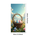 thumbnail image 3 of Spring Themed Yellow Ribbon Banner with Spring Awakening TextBasket of Colorful Flower Field Background Celebrations Gatherings and Family Photo Props, 3 of 4