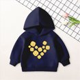 thumbnail image 2 of KPOPLK Toddler Baby Boy Sweatshirt Hoodie Pullover Fall Outfits Crewneck Long Sleeve Blouse Top Shirt Clothes Navy Size 3-4 Years, 2 of 7