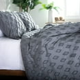 thumbnail image 6 of Southshore Fine Living, Inc. King Duvet Cover with Zipper & Corner Ties, 2 Shams, Delta Slate, 6 of 7