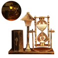thumbnail image 4 of Vintage Decor Hourglass Pen Holder Antique Quicksand Street Lamp Pen Holder Led Sand Glass Desktop H, 4 of 4