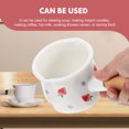 thumbnail image 4 of Enamel Milk Pot Enamel Butter Warmer Small Milk Pan Portable Milk Pot Baby Food Pot Random Style, 4 of 7