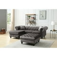 thumbnail image 6 of Glory Furniture Nola Sofa Chaise in Dark Gray Color, 6 of 6