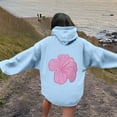 thumbnail image 5 of CONFREE Womens Hoodies Floral Prints Hoodies For Women Trendy Long Sleeve Casual Pullover Sweatshirts With Pockets Comfy Winter Clothing, 5 of 7