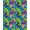 Blue, Pattern 2, variant on ODIKA 4'x6' Machine Washable Non-Slip Area Rug, Ocean Friends Sensory Play with Marine Life High Traffic Rug, Turquoise, 685430