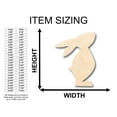 thumbnail image 2 of Unfinished Wood Standing Rabbit Shape - Craft - up to 46" DIY 18" / 3/4", 2 of 3