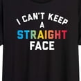 thumbnail image 3 of Instant Message - Can't Keep Straight Face - Juniors Oversized Graphic T-Shirt, 3 of 6