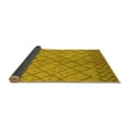 thumbnail image 2 of Ahgly Company Indoor Round Solid Yellow Modern Area Rugs, 4' Round, 2 of 4