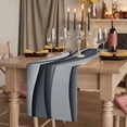 thumbnail image 2 of Black Gray Ombre Short Table Runner 36 Inches Long,Modern Abstract Moire Art Geometric Cotton Linen Table Runners Dresser Scarves,Tabletop Scarf Furniture Cover for Home Dinner Party Decor 13"x36", 2 of 8