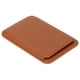 thumbnail image 5 of Cartera magnética de piel sintética con capacidad para hasta 2 tarjetas, tarjetero para teléfono móvil, compatible con la mayoría de los teléfonos inteligentes, color marrón, 5 of 15