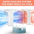 thumbnail image 4 of Water Mist Cooling Fan 3 Speed Settings USB Rechargeable Portable Desktop Fan with Colorful Lights Humidifier for Home Office by PALIFEUR, 4 of 6