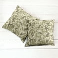 thumbnail image 6 of Ambesonne Retro Throw Pillow Cover 2 Pack, Camouflage Survival Theme, 18", Pale Green Army Green, 6 of 7
