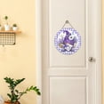 thumbnail image 4 of Letrero de flores de lavanda con forma de gnomo primaveral, para decoración de puertas, 4 of 7