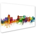 thumbnail image 2 of Trademark Fine Art "Rome Italy Skyline White" Canvas Art by Michael Tompsett, 2 of 3