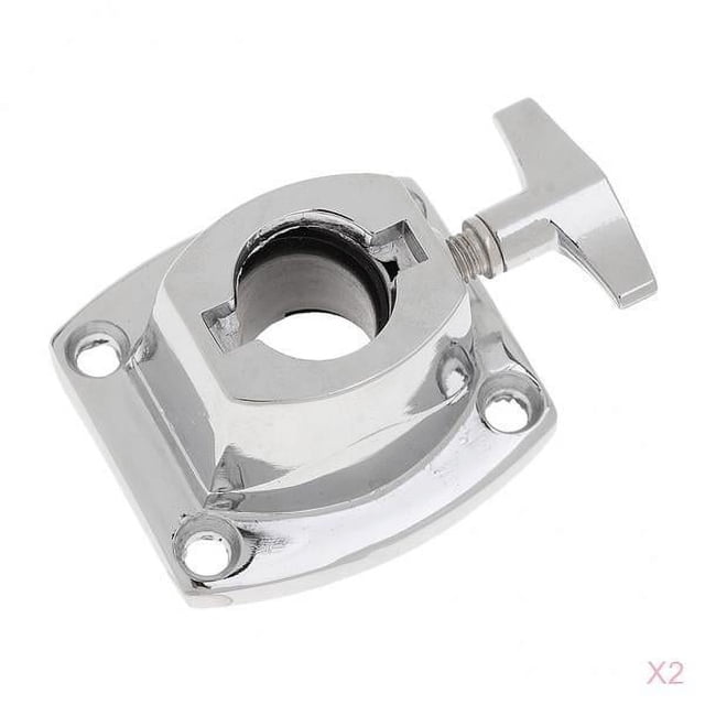 Esquirla 2 Pack Drum Holder Base Plate Drum Rack Clamp Drum Tom Mount Bracket For Drummer