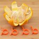 thumbnail image 5 of Peladores de cítricos de naranja, 4 peladores redondos de plástico (fruta cítrica) cortador fácil de cortar Fokelyi WMPH-489-1, 5 of 7