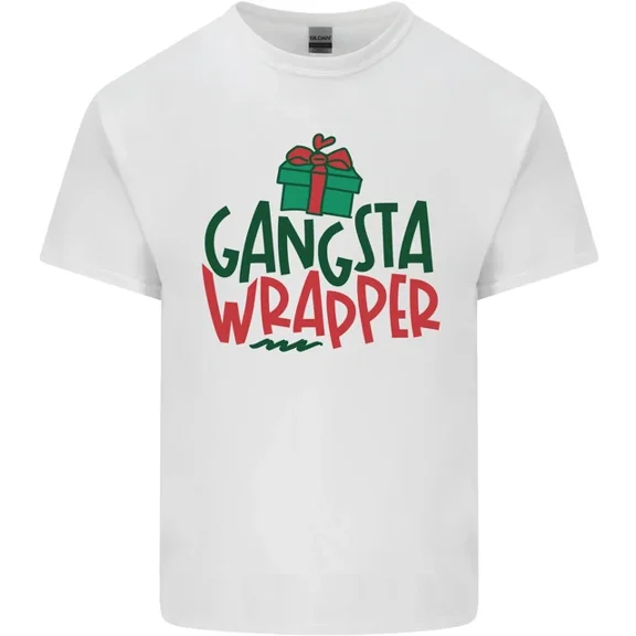 Hot Trending Gangsta Wrapper Funny Present T-Shirt Design Preview Only