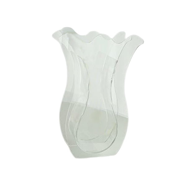 Jarrón de flores acrílico, jarrones decorativos, moderno soporte para ramos, arreglo floral Blanco
