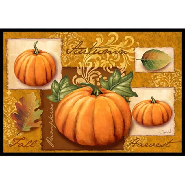 Carolines Treasures PTW2006JMAT Citrouilles de Récolte d'Automne Tapis Intérieur et Extérieur - 24 x 36 Po