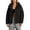 B-Black, variant on Windbreaker Jacket for Women Oversized Hooded Windproof Water Resistant Hiking Casual Cargo Outdoor Rain Jacket with Pockets