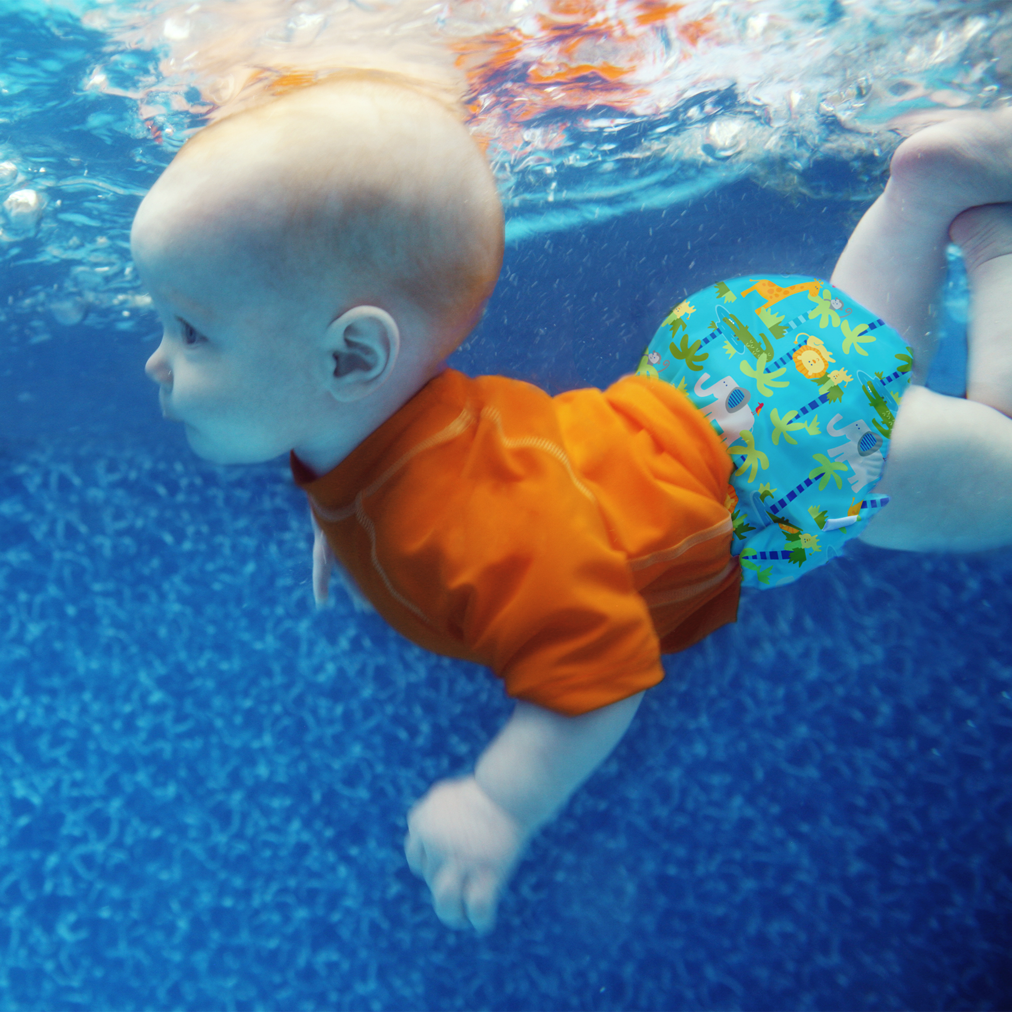 i play. Baby and Toddler Boys Snap Reusable Absorbent Swim Diaper