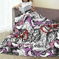 thumbnail image 5 of Throw Blankets Fleece Blanket for Sofa Bed Beautiful Flamingo Beach Sea 60" x 80", 5 of 5