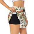 thumbnail image 2 of Disketp Mushrooms Print Women's Shorts Workout Shorts for Athletic Gym Running Shorts with Phone Pockets Small, 2 of 8