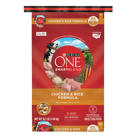 Purina ONE SmartBlend Natural Chicken & Rice Formula Adult Dry Dog Food - 16.5 lb. Bag