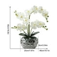 thumbnail image 4 of Guardoinrt Realistic Artificial White Orchid Plant In Pot - Low Maintenance Wide Application Realistic pink, 4 of 6