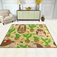 thumbnail image 3 of SKYSONIC Lightweight Soft Area Rugs Sand Desert Hedgehogs Cactuses Floor Mat for Kids Playing Room Hardwood Floor Living Room 63x48 inch Nursery Rugs, 3 of 6