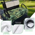 thumbnail image 5 of Golf Cart Seat Covers for 2 Seater,Summer Palm Tree Microfiber Cart Seat Towel Blanket,Nature Green Tropical Plant Leaves Absorbent Breathable Non Slip Bench Seats Protector for Golf Course 51"x31", 5 of 9