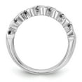 thumbnail image 2 of 14K White Gold Ring Band Wedding Diamond Round , Size 9, 2 of 7