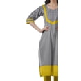thumbnail image 4 of Moomaya Kurti Droite de Designer pour Femmes Tunique Indienne Imprimée Haut Long Kurta, 4 of 6