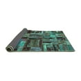 thumbnail image 2 of Ahgly Company Indoor Rectangle Patchwork Turquoise Blue Transitional Area Rugs, 5' x 8', 2 of 4