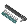 thumbnail image 4 of 1/4in Mini Screwdriver Set, 11Pcs Mini Ratchet Wrench Screwdriver  Clips Compact Accurate  for Tight Places for Professional Handymen, 4 of 8